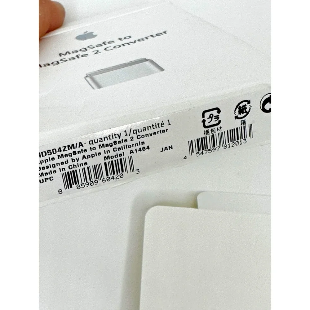 Apple MagSafe to MagSafe 2 Converter White New open box